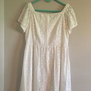 White lace dress